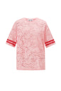 Polyestervezel Vrouwen T-shirt Sporty Kleurcontrast
