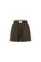 Gebreide Polyestervezel Vrouwen Casual Shorts Sporty Solide Kleur