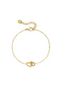 Armband met verbonden hart bedel