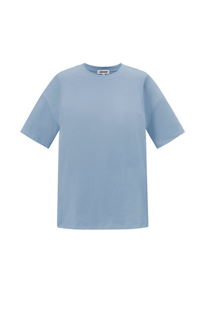 Katoen Gebreide Vrouwen T-shirt Casual Solide Kleur