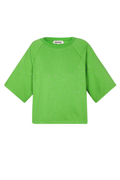 Katoen Vrouwen T-shirt Oversized Lente/Zomer