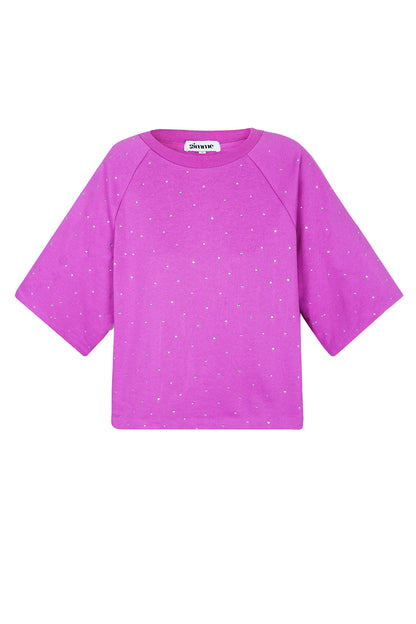Katoen Vrouwen T-shirt Oversized Lente/Zomer