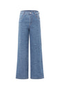 Cotton Woven Vrouwen Rechte Jeans Medium Indigo Casual
