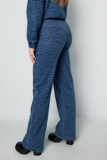 Cotton Woven Vrouwen Rechte Jeans Medium Indigo Casual