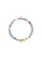 Armband van kralen met hartvormig centerpiece