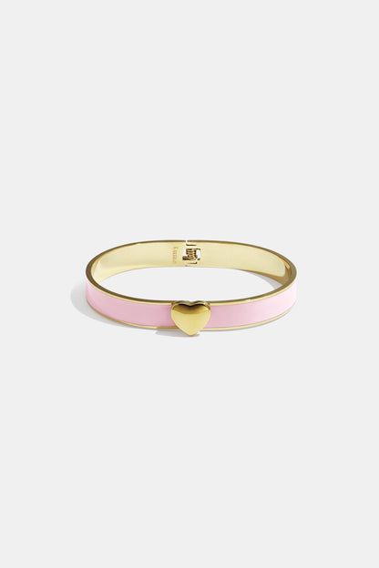 Armband in diverse kleuren met hart detail - 0,9 cm