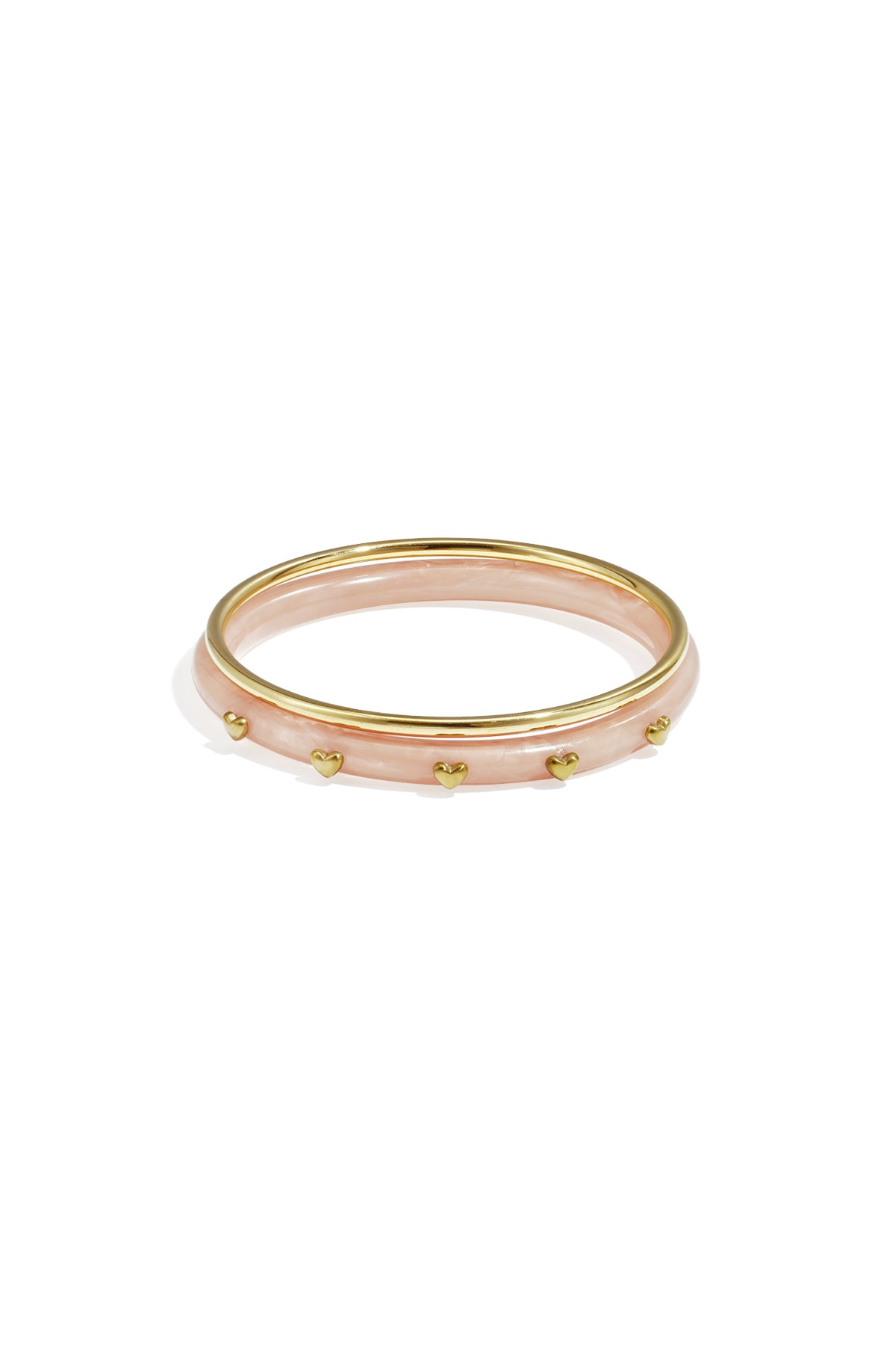 Bangle set met hartjesdetail