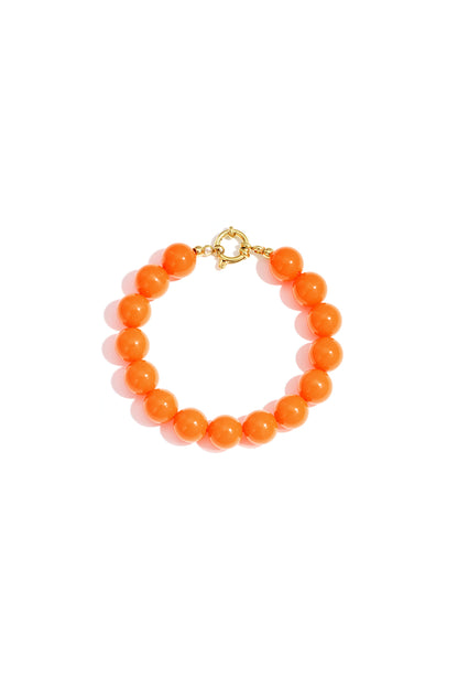 Ketting met medium kralen en frontsluiting-12mm