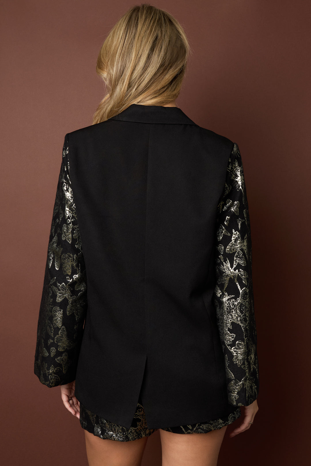 Geweven Polyestervezel Vrouwenpak Elegant Bloemenprint 3-delige set