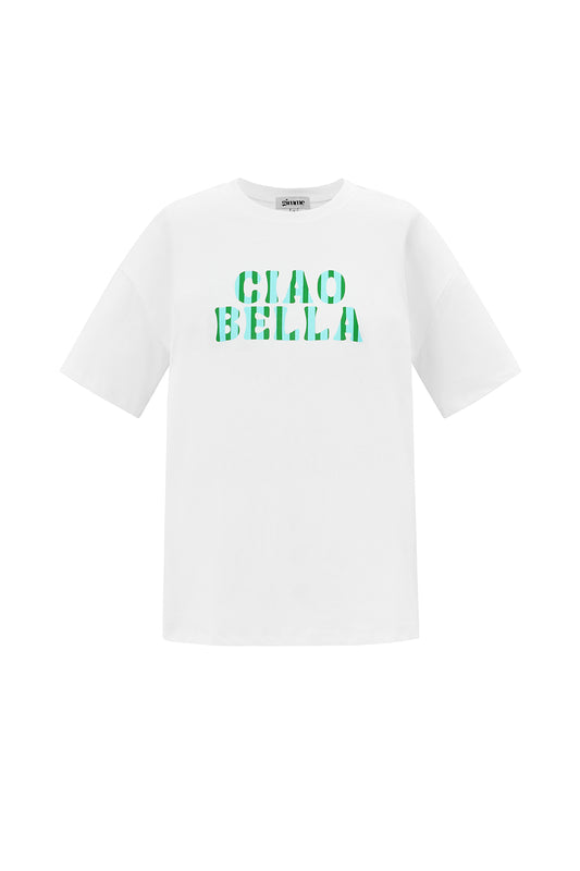 Cotton Vrouwen T-shirt Casual Letters