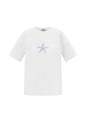 Cotton Vrouwen T-shirt Casual Geborduurde Sterrenvis